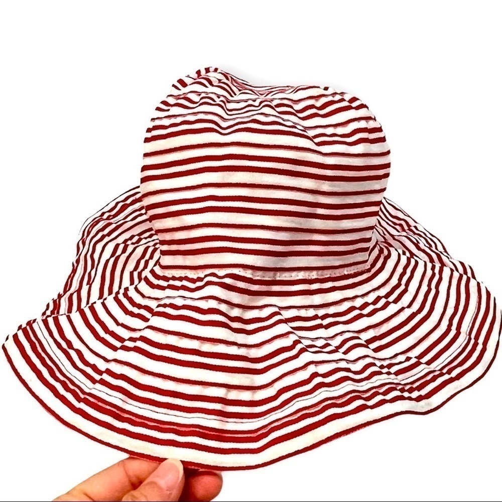 Woman’s Woven grosgrain ribbon floppy hat candy cane wire brim shape pack UV‌‌‍‍